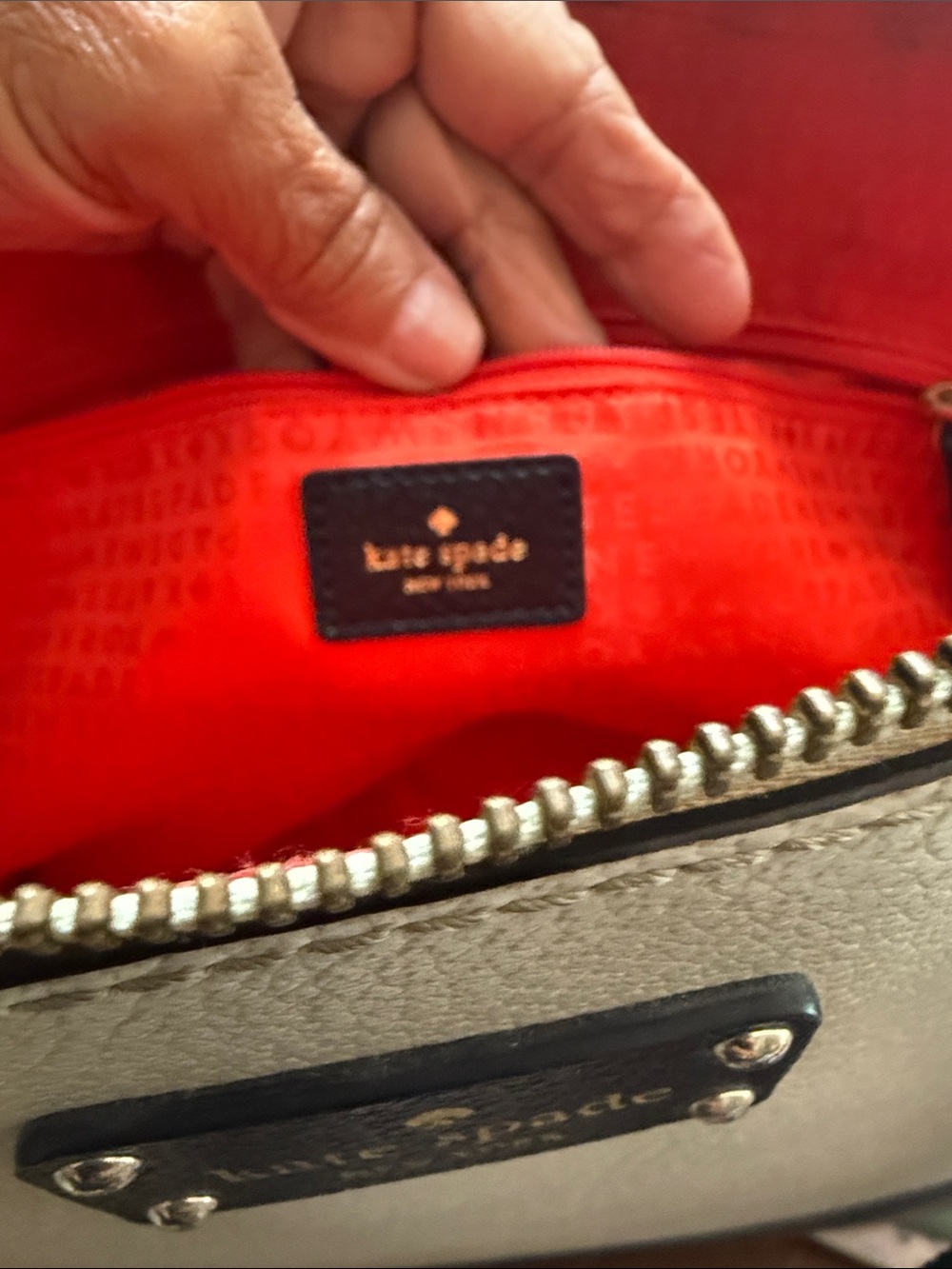 kate spade Two-Tone Cream and Black Dome Satchel - Picture 2 of 5